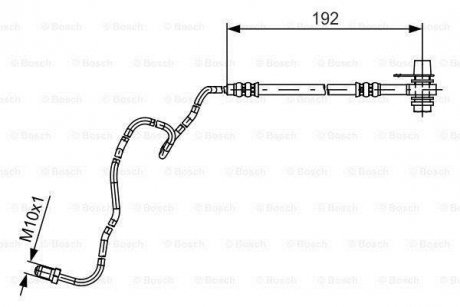 Тормозний шланг BOSCH 1987481536