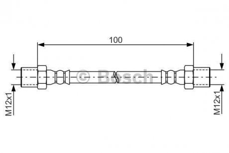 ШЛАНГ ГАЛЬМ. ЗАДНIЙ ВНУТР. BOSCH 1 987 481 785