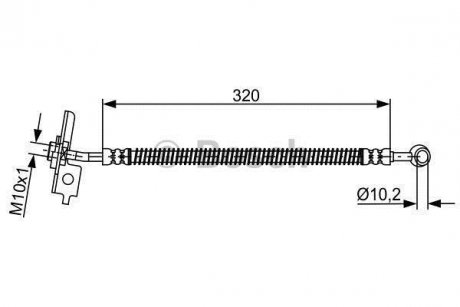Тормозний шланг BOSCH 1987481863