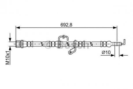 Тормозний шланг BOSCH 1987481921