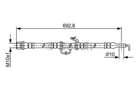 Тормозний шланг BOSCH 1987481922