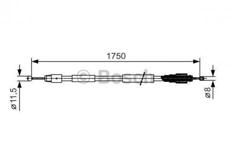 Трос гальма BOSCH 1987482018