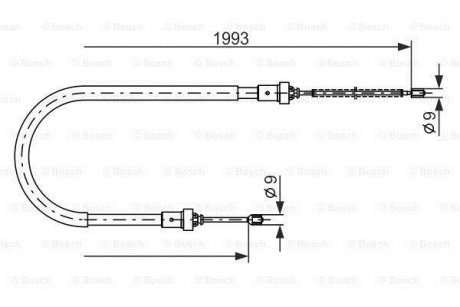 Трос гальма BOSCH 1987482233