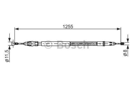 Трос ручного гальма BOSCH 1 987 482 235