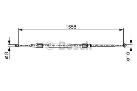 Трос ручного гальма BOSCH 1 987 482 368