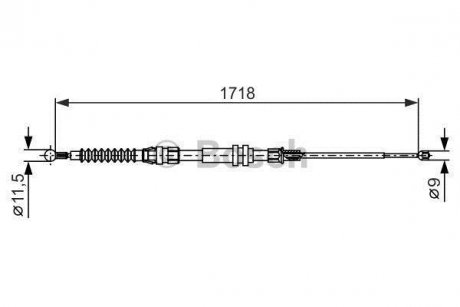 Трос гальма BOSCH 1987482378