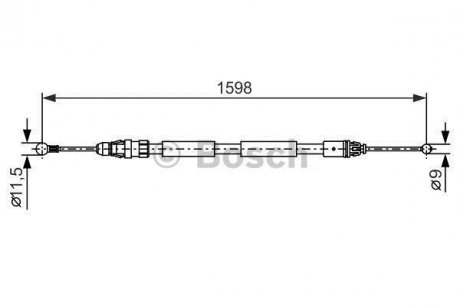 Трос гальма BOSCH 1987482388