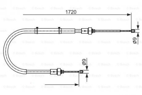 Трос гальма BOSCH 1987482411