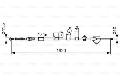 Трос гальма BOSCH 1987482438