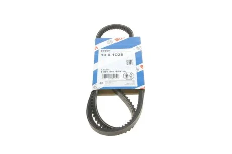 Ремінь 10x1025 генератора клиновой ГАЗ 24, 31029 ДВС-402 BOSCH 1 987 947 614