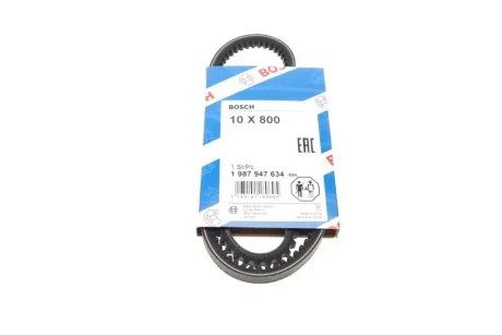 Ремінь клиновий AVX 10х800 (вир-во Bosch) BOSCH 1 987 947 634