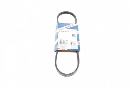 Ремінь п-клинової 3pk715 (вир-во Bosch) BOSCH 1 987 947 844