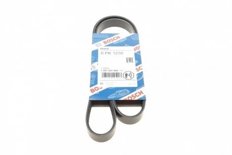 Ремінь 6РКx1230 генератора ГАЗ-3110 - ДВС-406  BOSCH 1 987 947 885