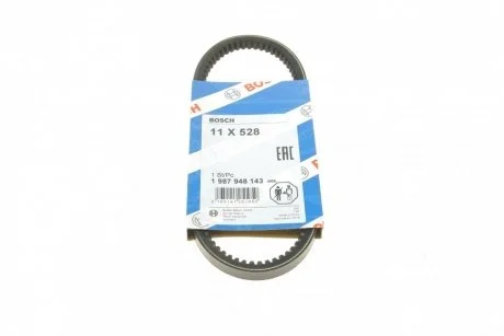 Ремінь клиновий 11x528 (вир-во Bosch) BOSCH 1 987 948 143