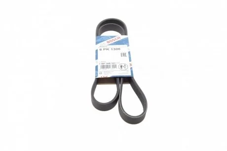 Ремінь п-клинової 6pk 1306 (вир-во Bosch) BOSCH 1 987 948 343