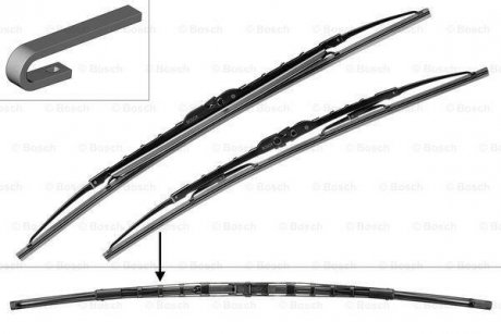Комплект щіток склоочисника 530/475мм BOSCH 3397001584