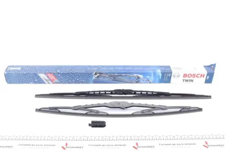 Комплект щіток склоочисника каркасних Bosch Twin 600/530 BOSCH 3 397 001 801