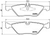 Колодки гальмівні дискові (комплект 4 шт) BREMBO P06040 (фото 1)