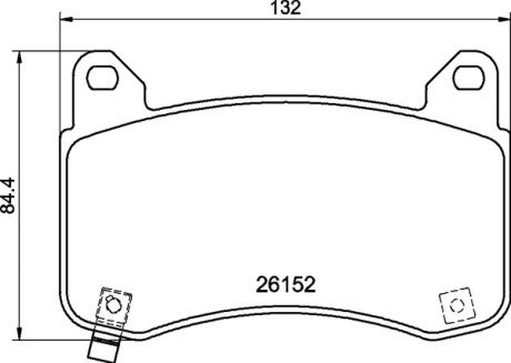 Колодки гальмівні дискові (комплект 4 шт) BREMBO P09029