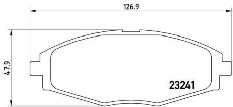 Комплект гальмівних колодок з 4 шт. дисків BREMBO P15006 (фото 1)