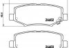 Комплект гальмівних колодок з 4 шт. дисків BREMBO P18024 (фото 1)