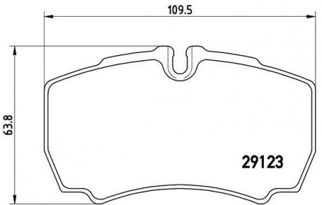 Комплект гальмівних колодок з 4 шт. дисків BREMBO P24084 (фото 1)