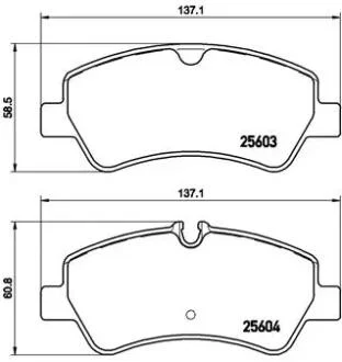 ДИСКОВI КОЛОДКИ BREMBO P24160