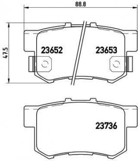 Комплект гальмівних колодок з 4 шт. дисків BREMBO P28039