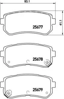 Комплект гальмівних колодок з 4 шт. дисків BREMBO P30068