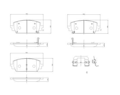 Колодки гальмівні дискові (комплект 4 шт) BREMBO P30151