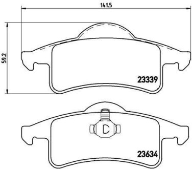 Колодки гальмівні дискові BREMBO P37006