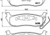 Комплект гальмівних колодок з 4 шт. дисків BREMBO P37011 (фото 1)