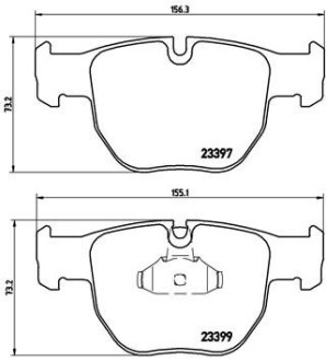 Колодки гальмівні дискові BREMBO P44012