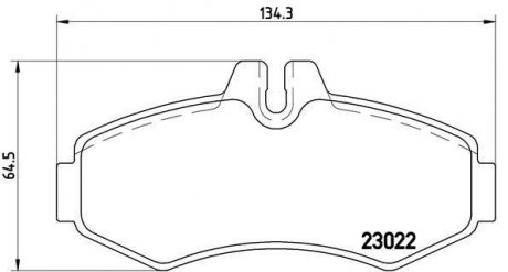 Комплект гальмівних колодок з 4 шт. дисків BREMBO P50031 (фото 1)