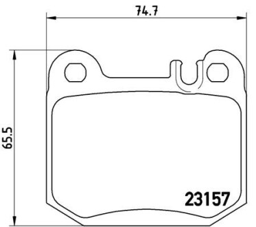 Комплект гальмівних колодок з 4 шт. дисків BREMBO P50043