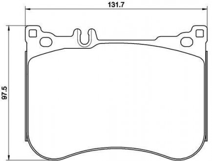 Комплект гальмівних колодок з 4 шт. дисків BREMBO P50114