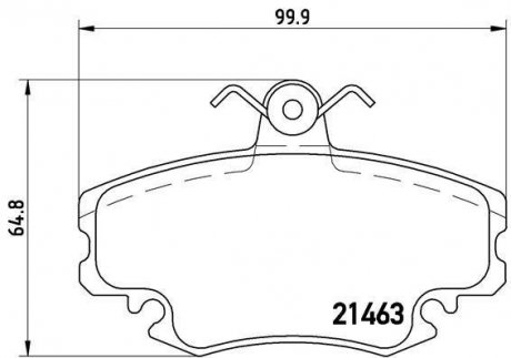 Комплект гальмівних колодок з 4 шт. дисків BREMBO P68008