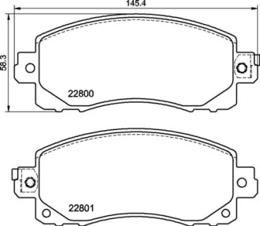 Колодки дискового гальма BREMBO P78028