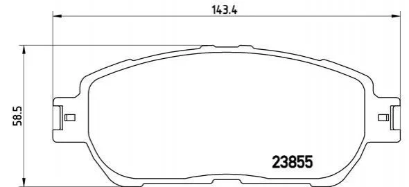 Комплект гальмівних колодок з 4 шт. дисків BREMBO P83105 (фото 1)