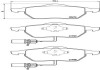 Комплект гальмівних колодок з 4 шт. дисків BREMBO P85037 (фото 1)