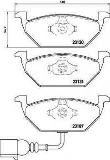 Комплект гальмівних колодок з 4 шт. дисків BREMBO P85072