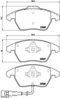 Комплект гальмівних колодок з 4 шт. дисків BREMBO P85075X