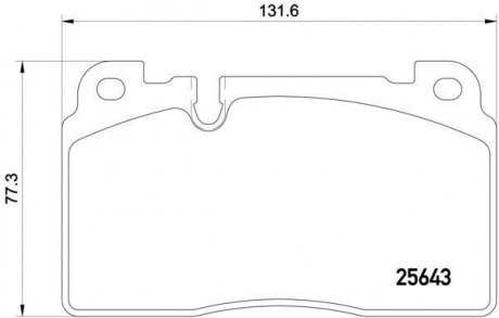 Комплект гальмівних колодок з 4 шт. дисків BREMBO P85122