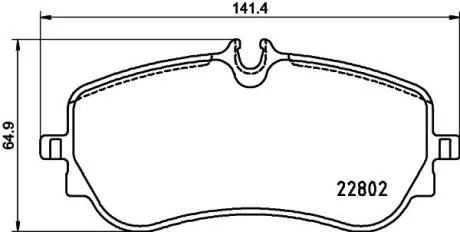 Комплект гальмівних колодок з 4 шт. дисків BREMBO P85172