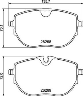 ДИСКОВI КОЛОДКИ BREMBO P85187