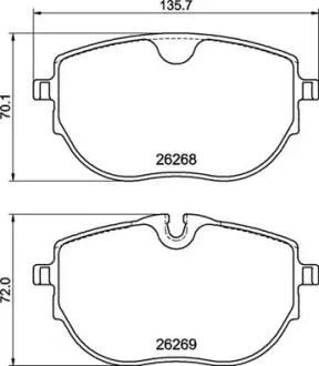 ДИСКОВI КОЛОДКИ BREMBO P85187