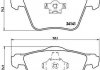 Комплект гальмівних колодок з 4 шт. дисків BREMBO P86018 (фото 1)