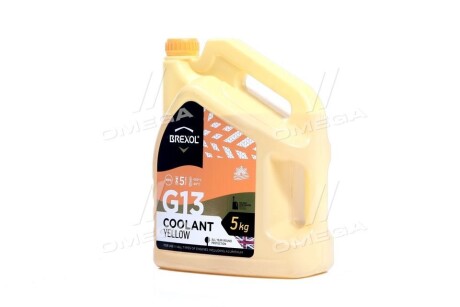 Антифриз YELLOW G13 Antifreeze (жовтий) 5kg Brexol Antf-018