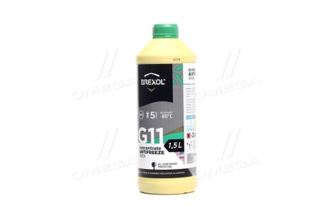 Антифриз <> GREEN CONCENTRATE G11 (-80C) 1,5L Brexol Antf-029