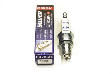 Свічки запалювання 1.5 Ланос, Авео SILVER (під газ) BRISK LR15YS.4K